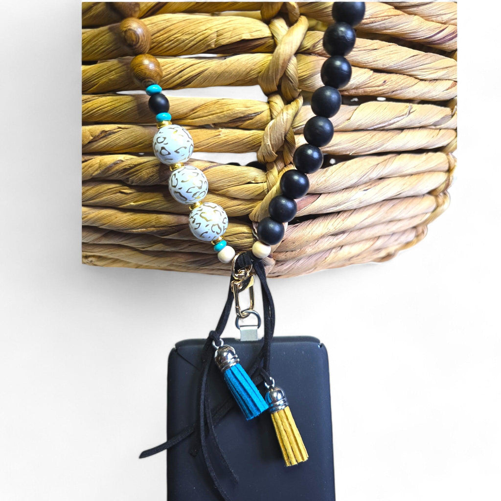 Pi Essence | Leakey's Snow Leopard Crossbody Phone Strap by Colliers Pimala - Colliers Pimala