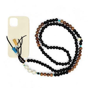Pi Essence | Leakey's Snow Leopard Crossbody Phone Strap by Colliers Pimala - Colliers Pimala