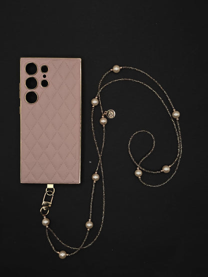 Pi Infini | Pearls’Elegance Crossbody Phone Strap by Colliers Pimala